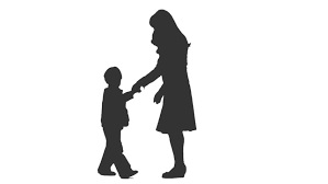 mom and son dancing clip art