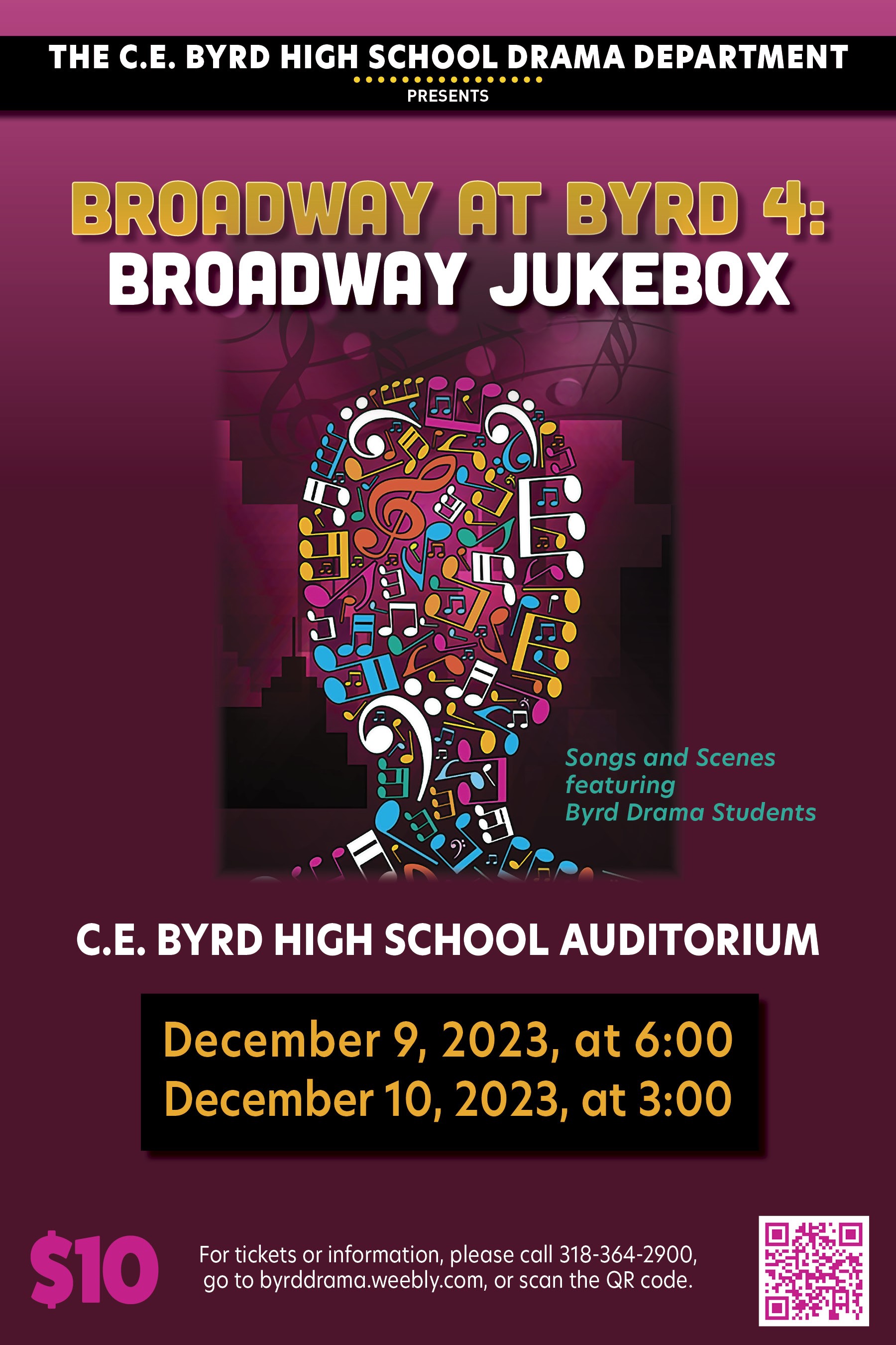 Local Level Events Byrd Drama Broadway at Byrd 4 Broadway Jukebox